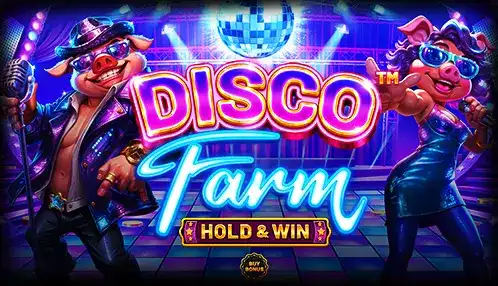 Mettez l'ambiance avec Disco Farm, la machine à sous festive avec des cochons stars du disco. Activez le mode Hold & Win sur Casino770 pour des gains endiablés.