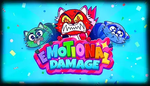 Découvrez les émotions extrêmes des personnages de dessins animés sur la machine à sous humoristique Emotional Damage. Amusez-vous et gagnez sur Casino770.