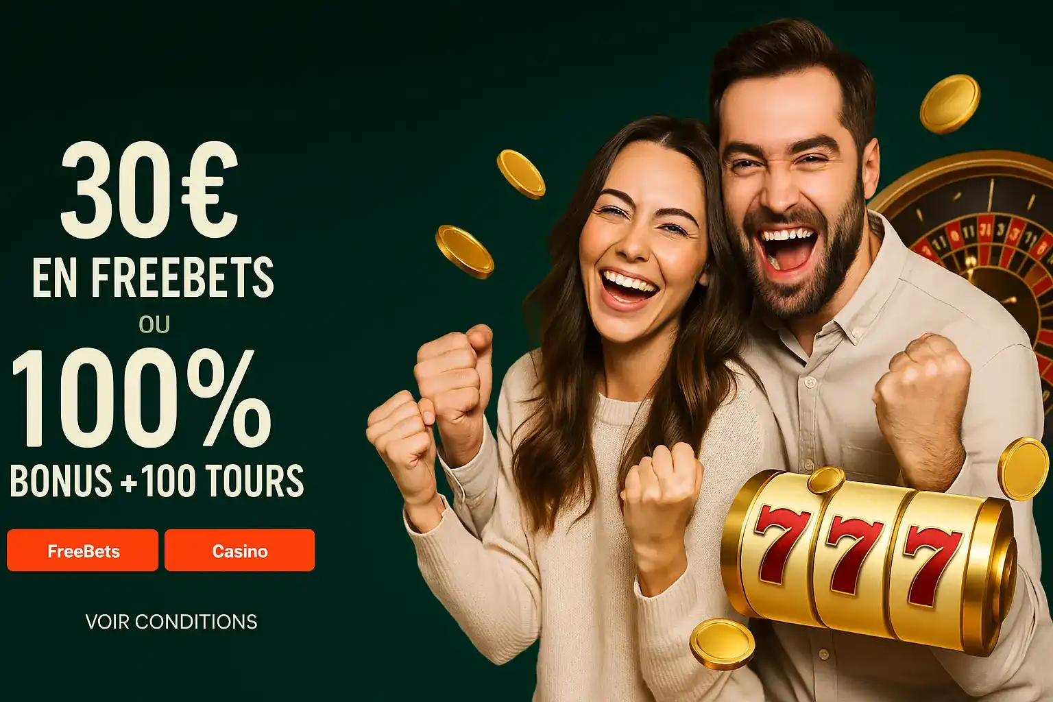 Bonus de bienvenue Winoui avec freebets - Offres promotionnelles attractives